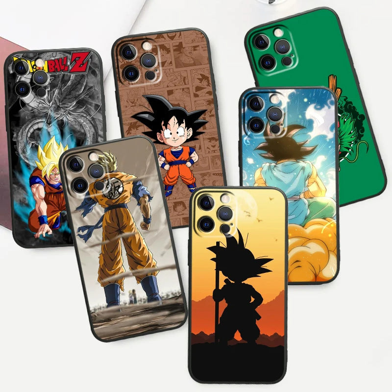 Fashion Dragon Ball Anime Phone Case Black Other Back Cover Color Painting
