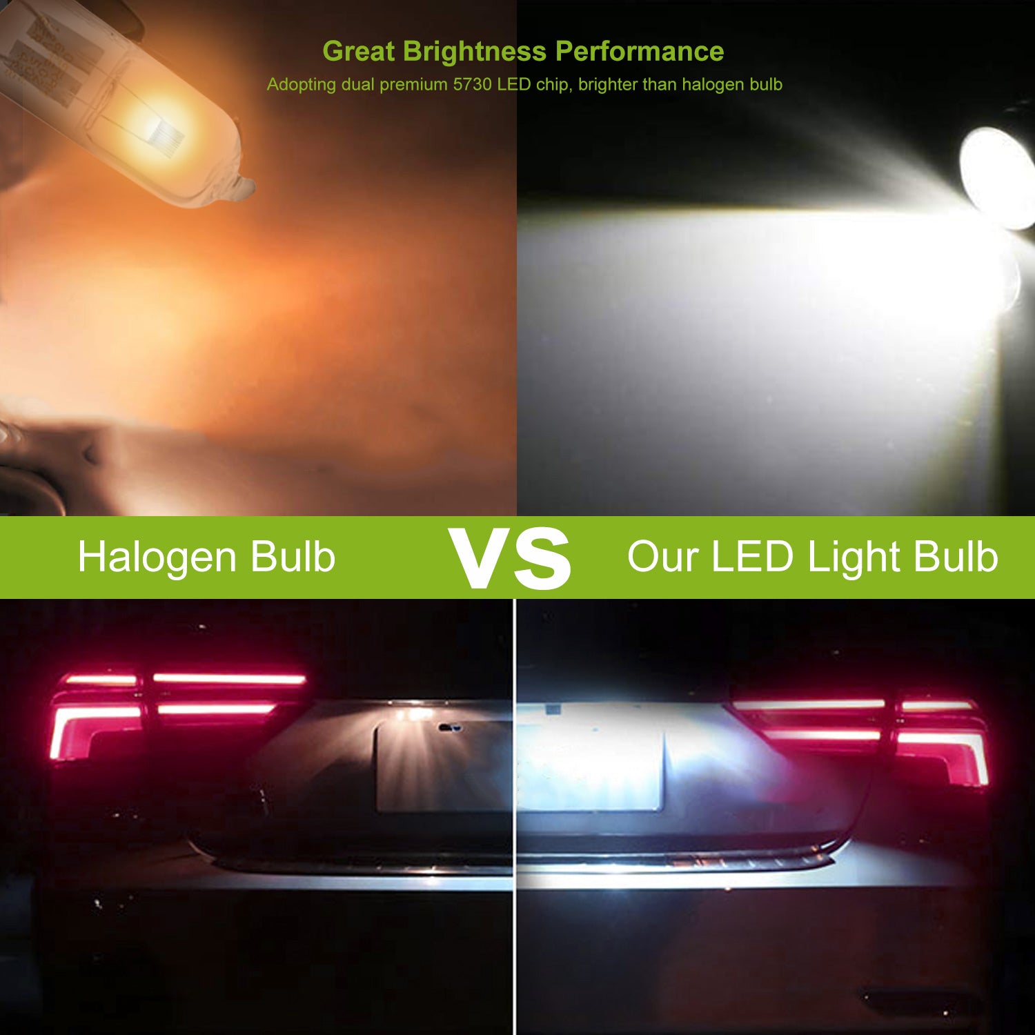 10PCS T10 LED Bulbs 194 LED Lights 12V 1W 5730 Xenon White Wedge Base LED Replacement Bulbs For License Plate Parking Position Interior Lights