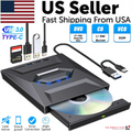 External CD DVD Drive USB 3.0 Writer Burner Player for PC Laptop Windows 11 10