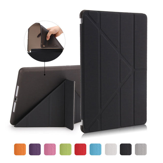 Case Cover for iPad 9.7 2017, GOLP PU Leather Magentic Smart Cover Soft TPU Back Protective Case for iPad 2018 cover A1822 A1823