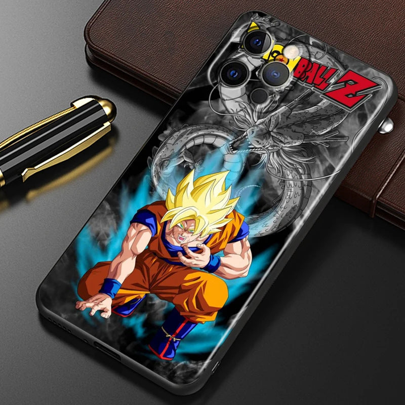 Fashion Dragon Ball Anime Phone Case Black Other Back Cover Color Painting