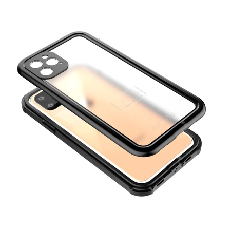 iPhone 12 PRO MAX 6.7" Grey Black Waterproof Case