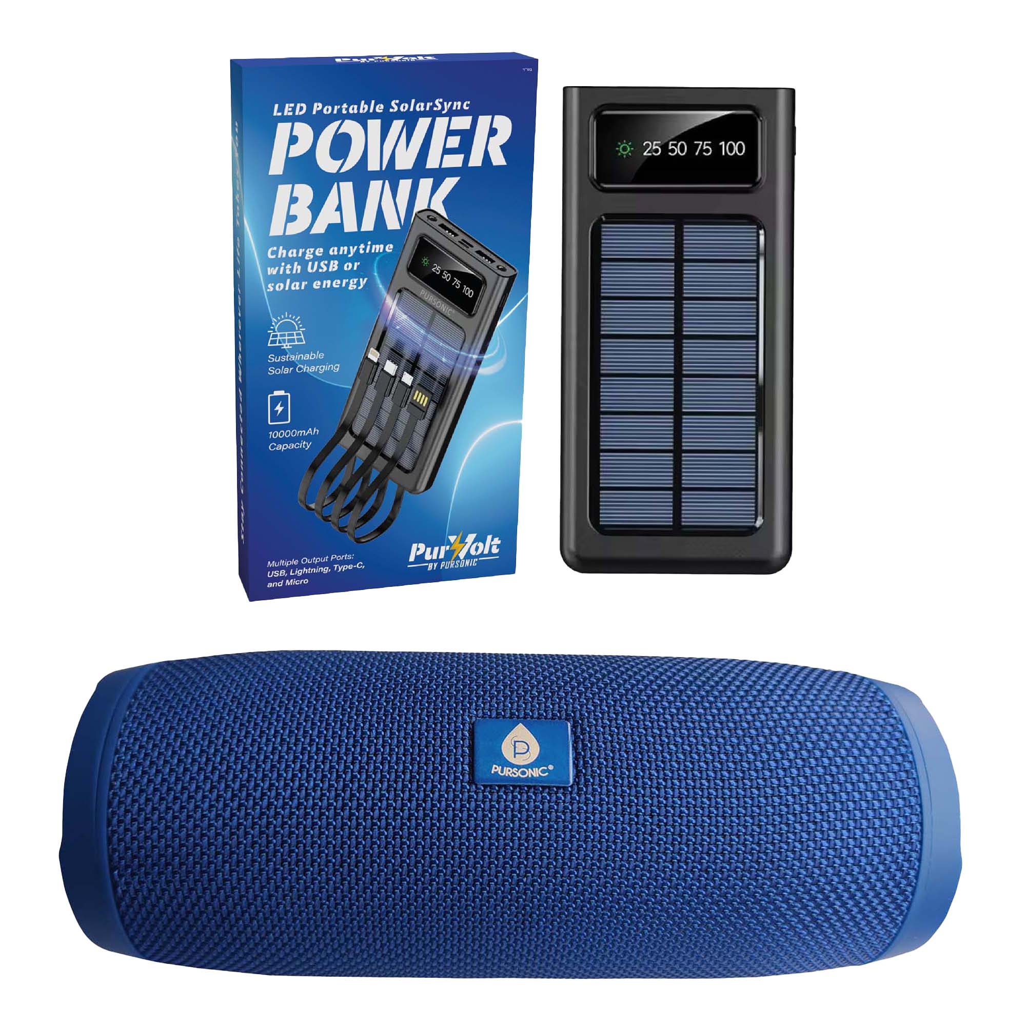 ✈️🔋🎶 Pursonic Adventure Travel Bundle: Stay Charged, Entertained, and Ready for Anything!