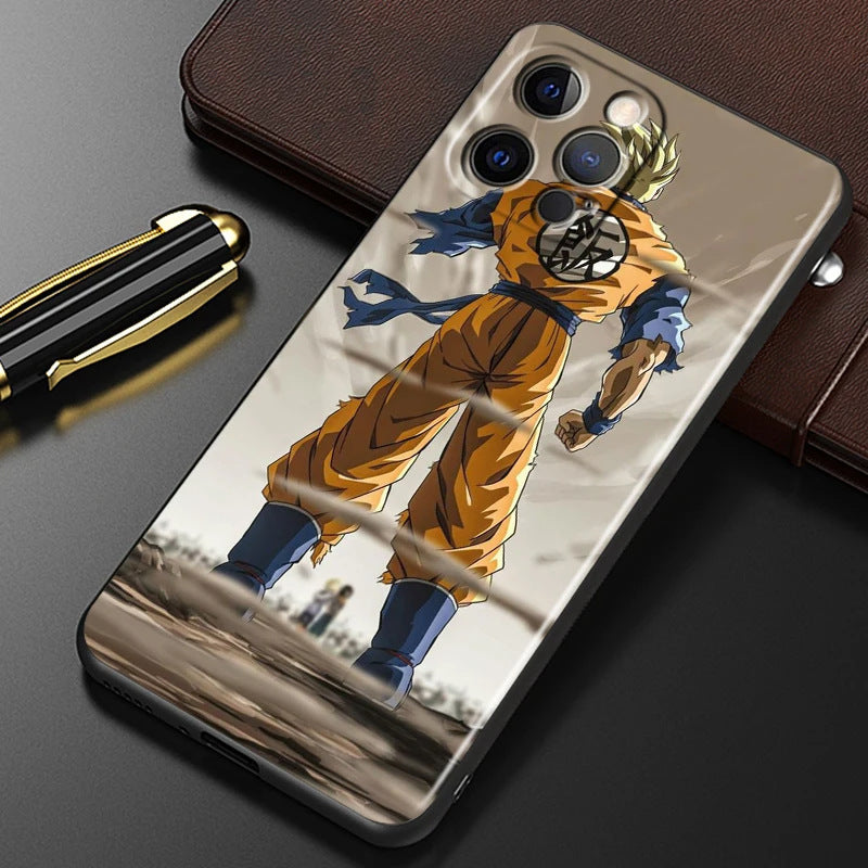 Fashion Dragon Ball Anime Phone Case Black Other Back Cover Color Painting