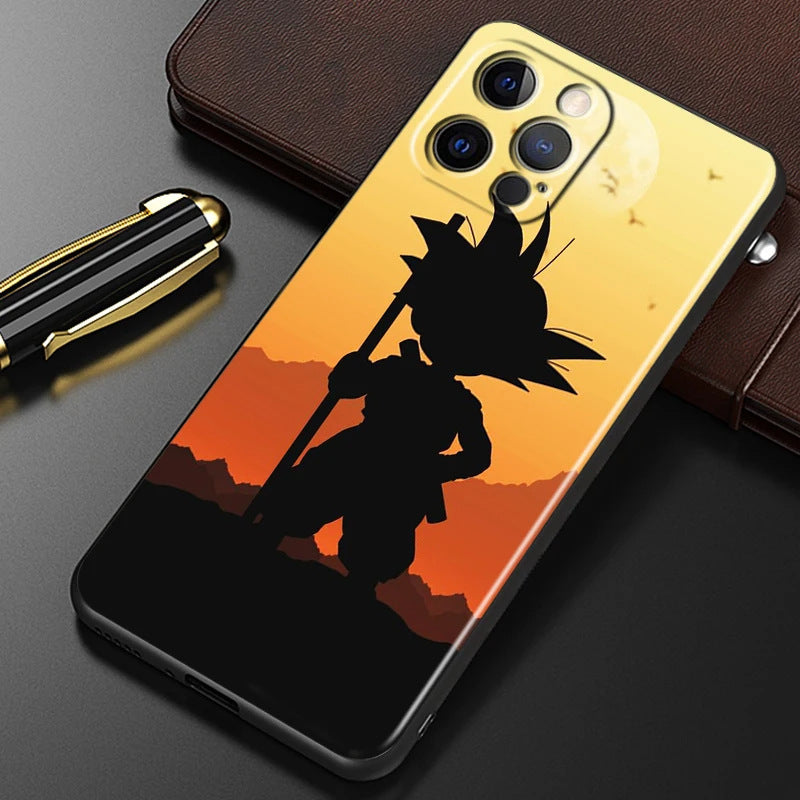 Fashion Dragon Ball Anime Phone Case Black Other Back Cover Color Painting