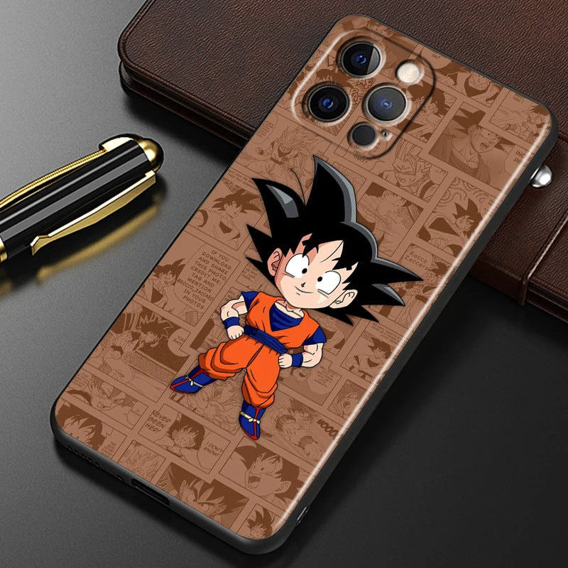 Fashion Dragon Ball Anime Phone Case Black Other Back Cover Color Painting