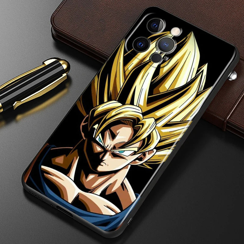Fashion Dragon Ball Anime Phone Case Black Other Back Cover Color Painting