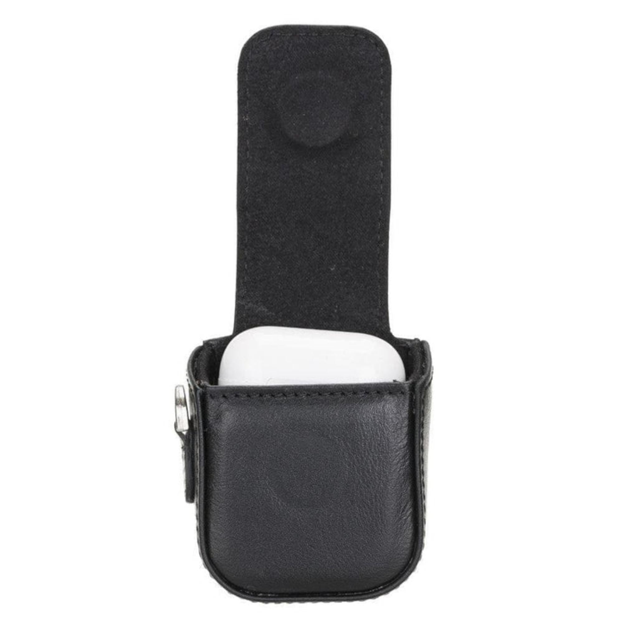 Aurora Luxury Leather AirPods Case with Attached Wrist Strap