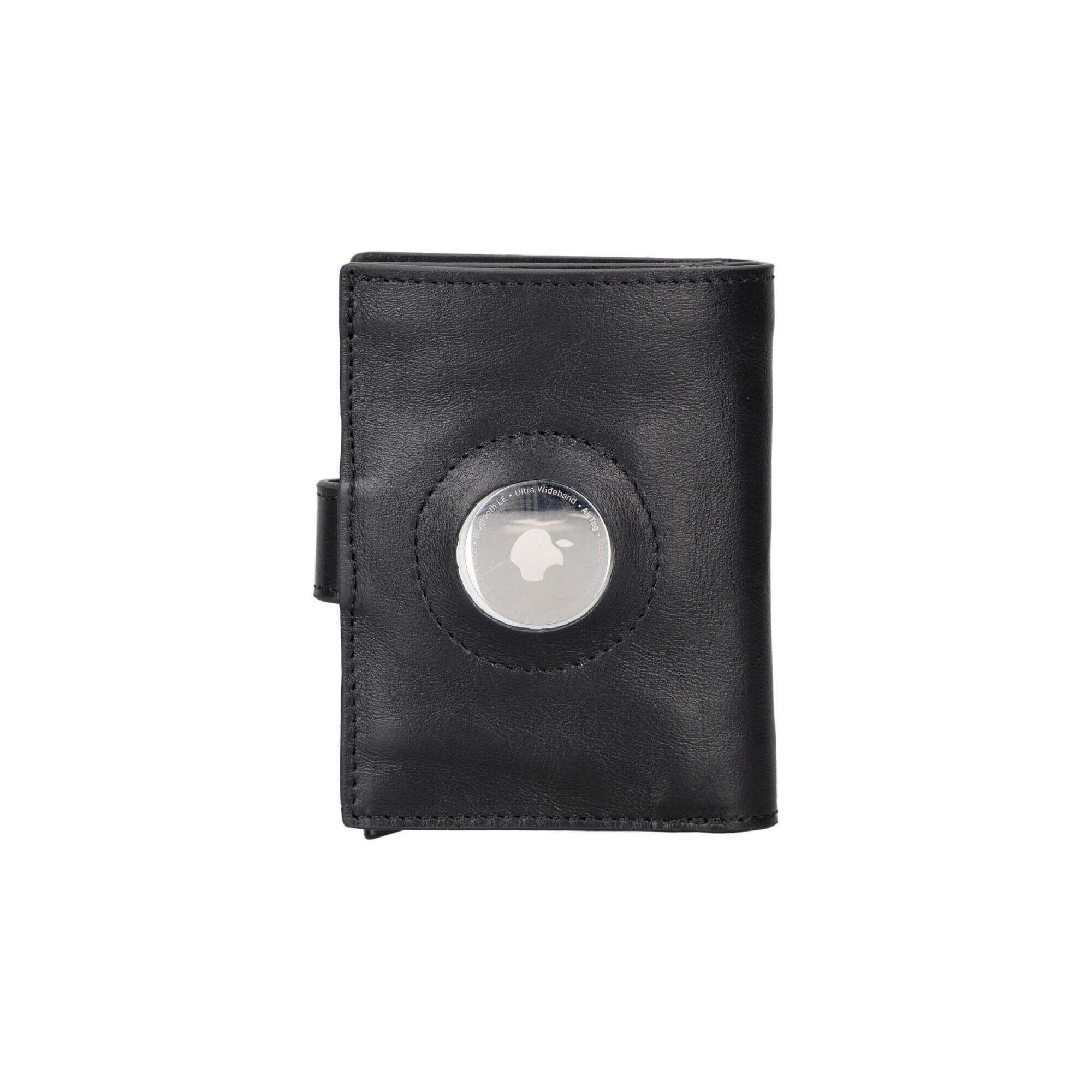 Douglas Genuine Leather Pop-Up Wallet with AirTag Slot - RFID Blocking Cardholder