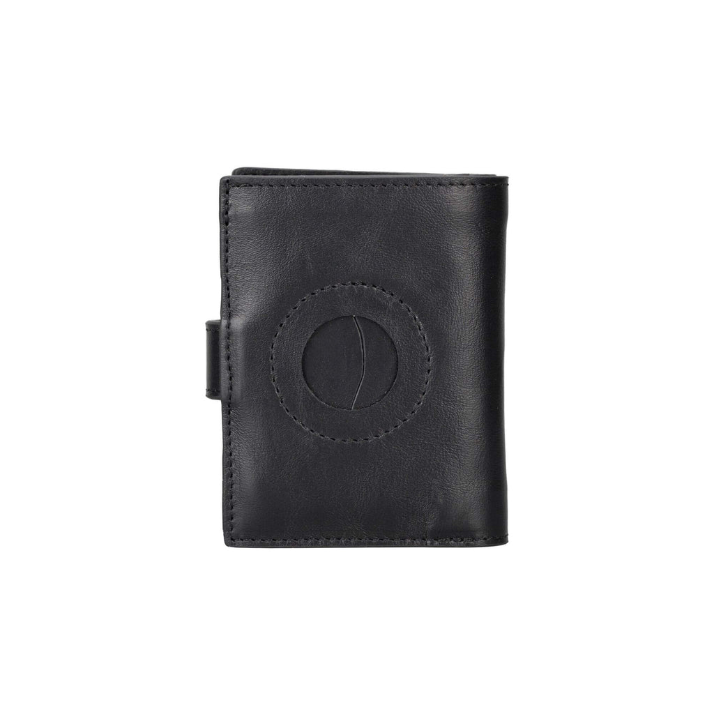 Douglas Genuine Leather Pop-Up Wallet with AirTag Slot - RFID Blocking Cardholder