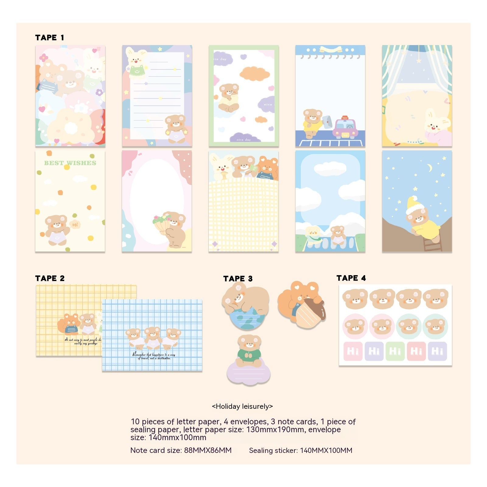 Cute Korean Ins Style Journal Material Student